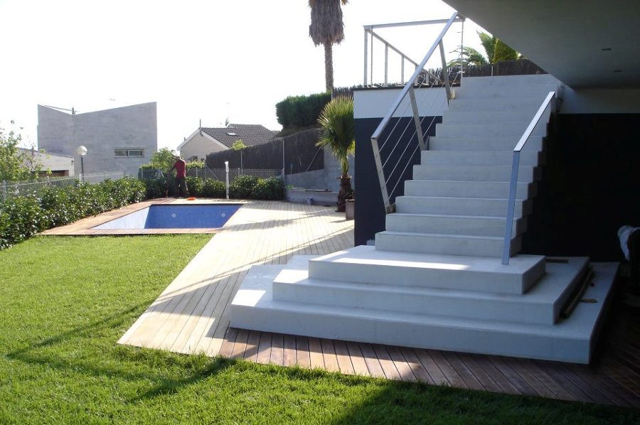 escaleras de microcemento