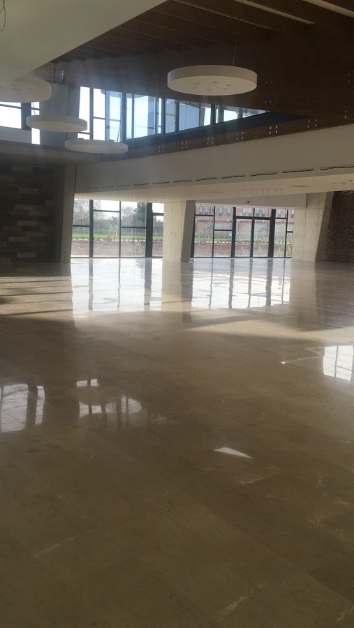 pulido y abrillantado de crema marfil