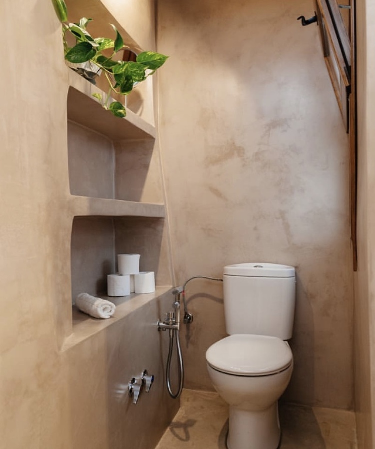 Baño paredes microcemento