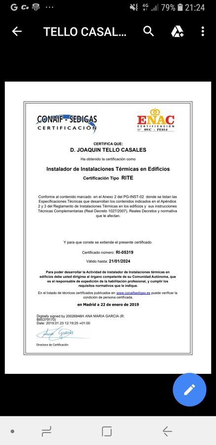 Titulo instalaciones termicas