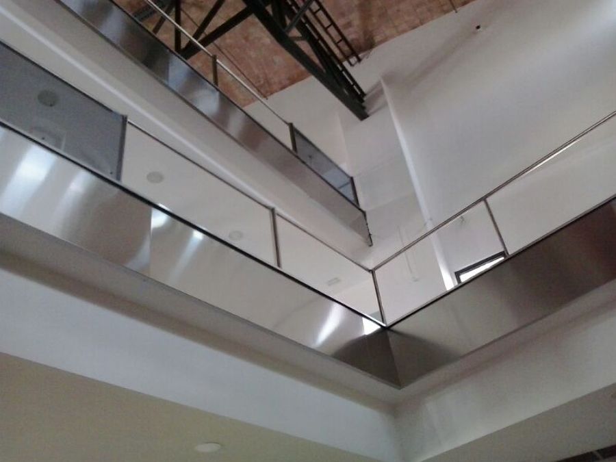 Barandilla de inox y cristal