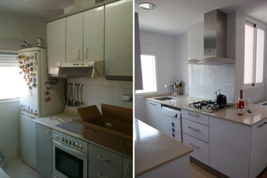 Cocina antes y después