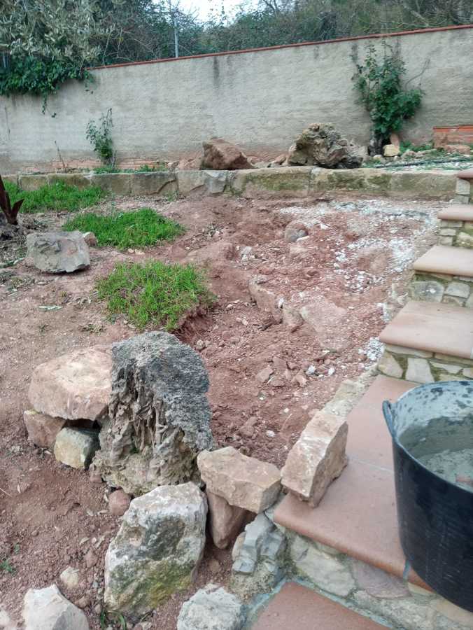 Construcción de una jardinera