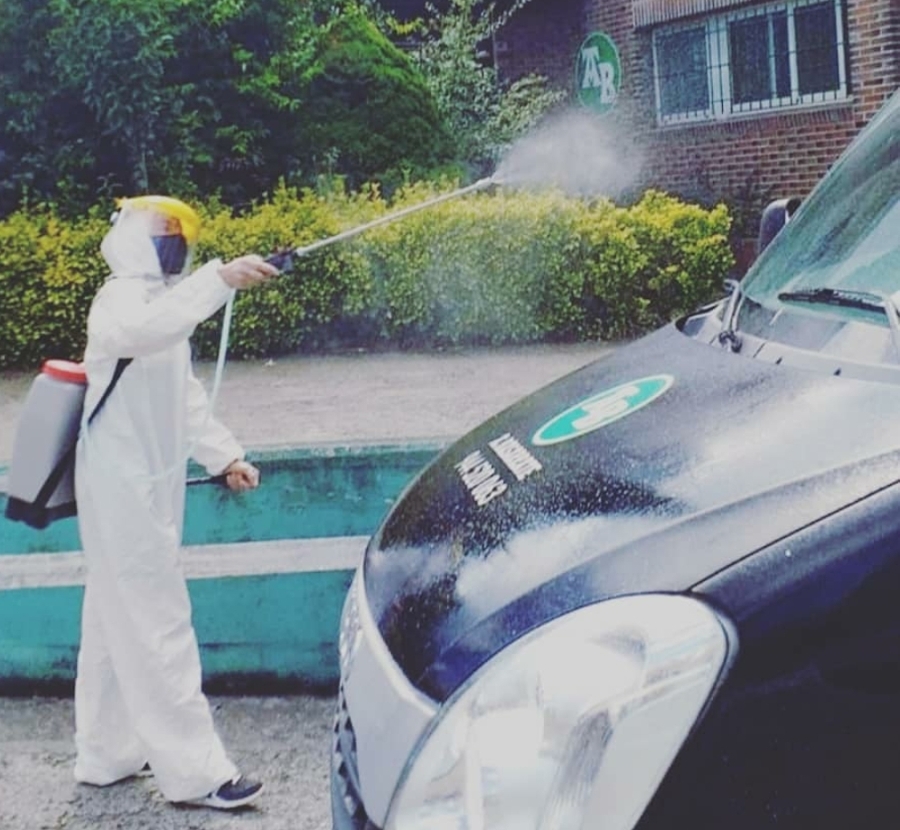 Desinfección de vehículos