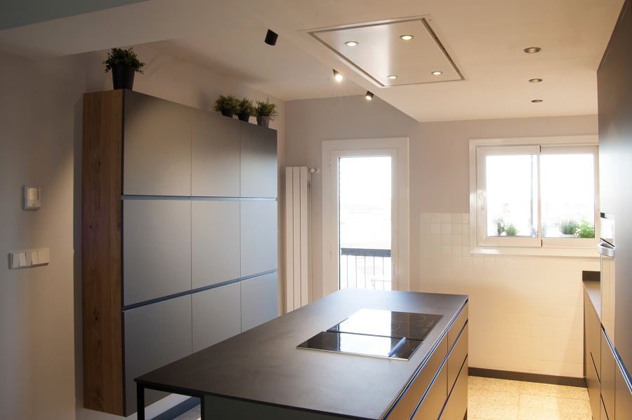 Alacena y barra de cocina