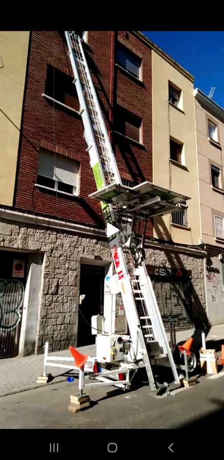 Trabajos con elevadora
