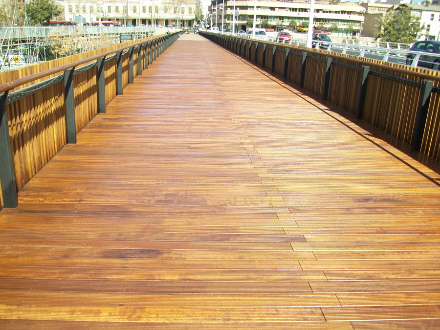 Pont de fusta terminado