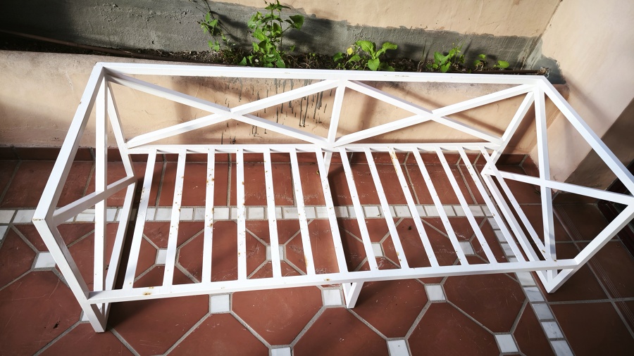 Steel garden furniture