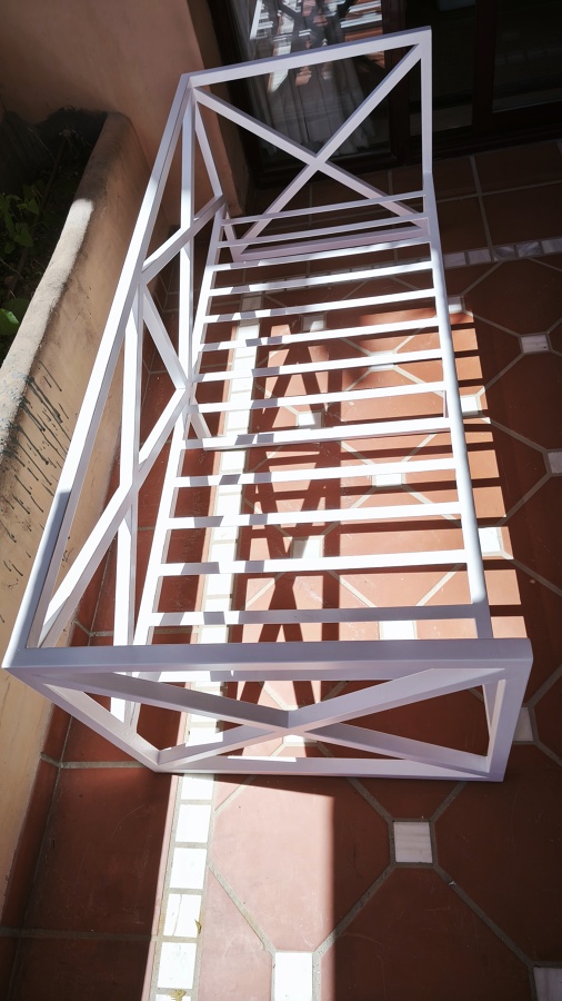 Steel garden furniture