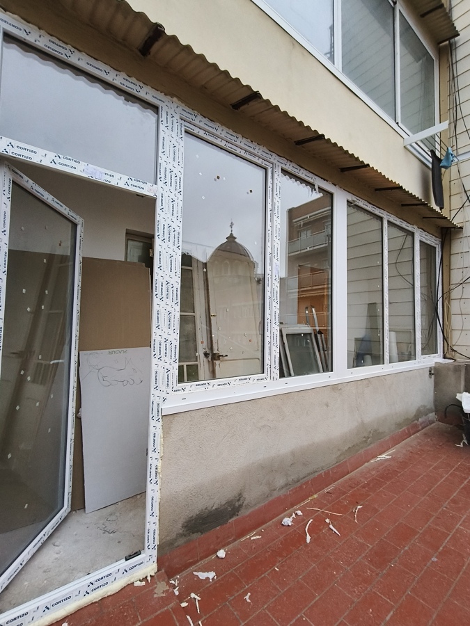 Cerramiento de galería en carpintería de PVC