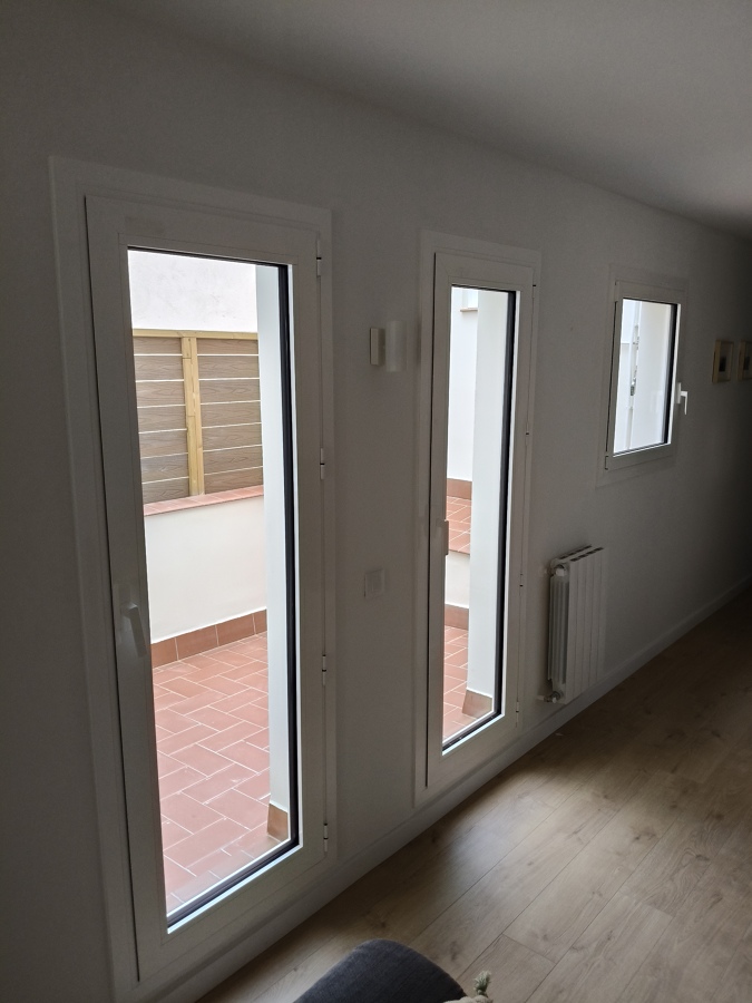 Puertas para terraza en aluminio con rotura de puente térmico