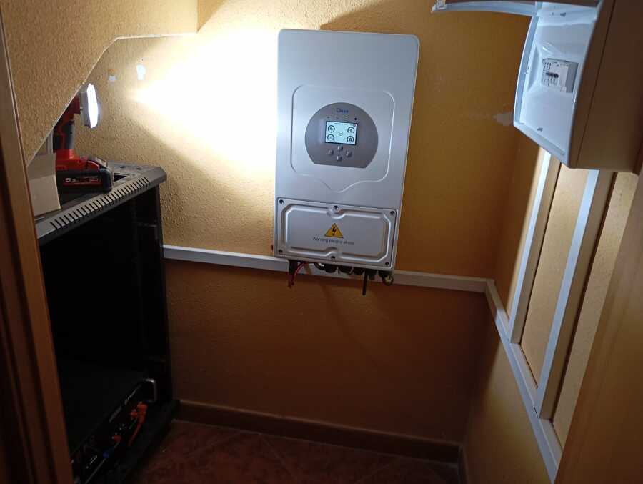 Instalación deye 8kw