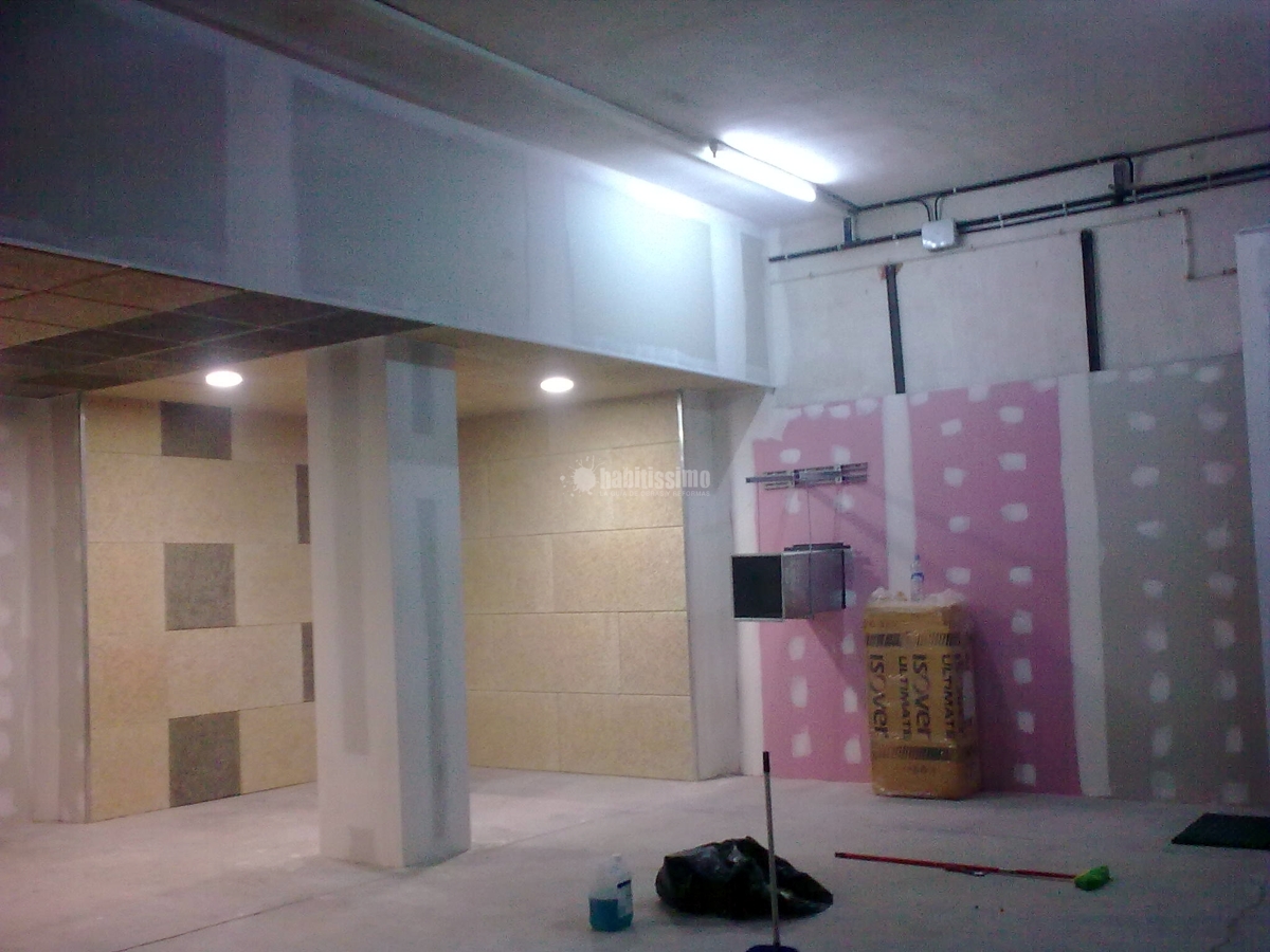 Insonorización, Pladur, Techos Registrables