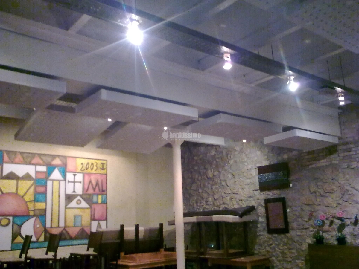 Insonorización, Pladur, Techos Registrables