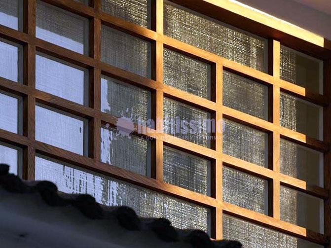 Cerramiento vidrio texturado