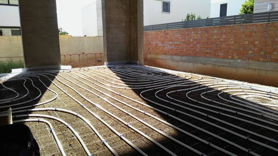 suelo radiante casa OKO