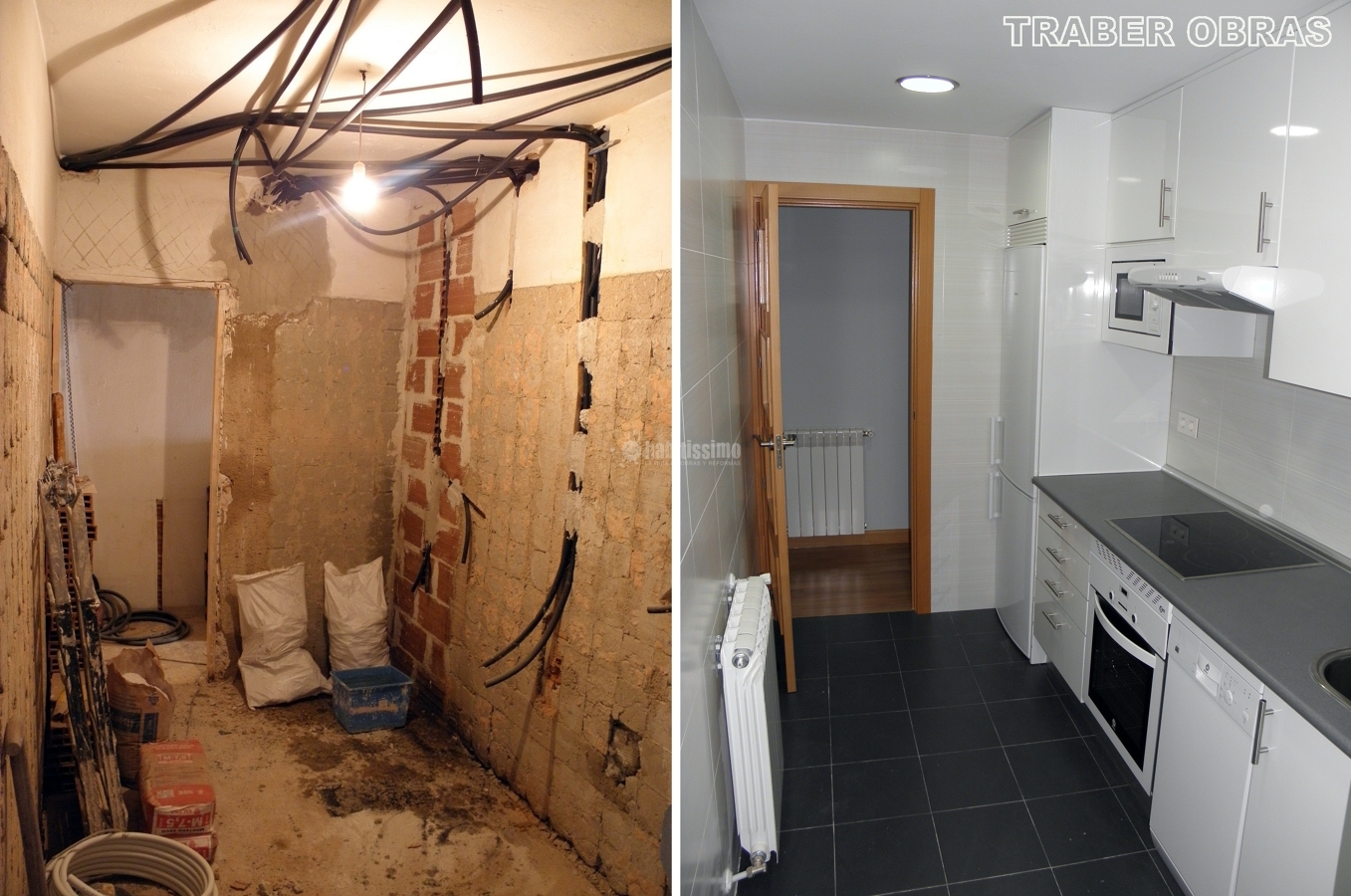 Año 2010. Reforma integral de vivienda por Traber Obras. Madrid, distrito Chamartin.