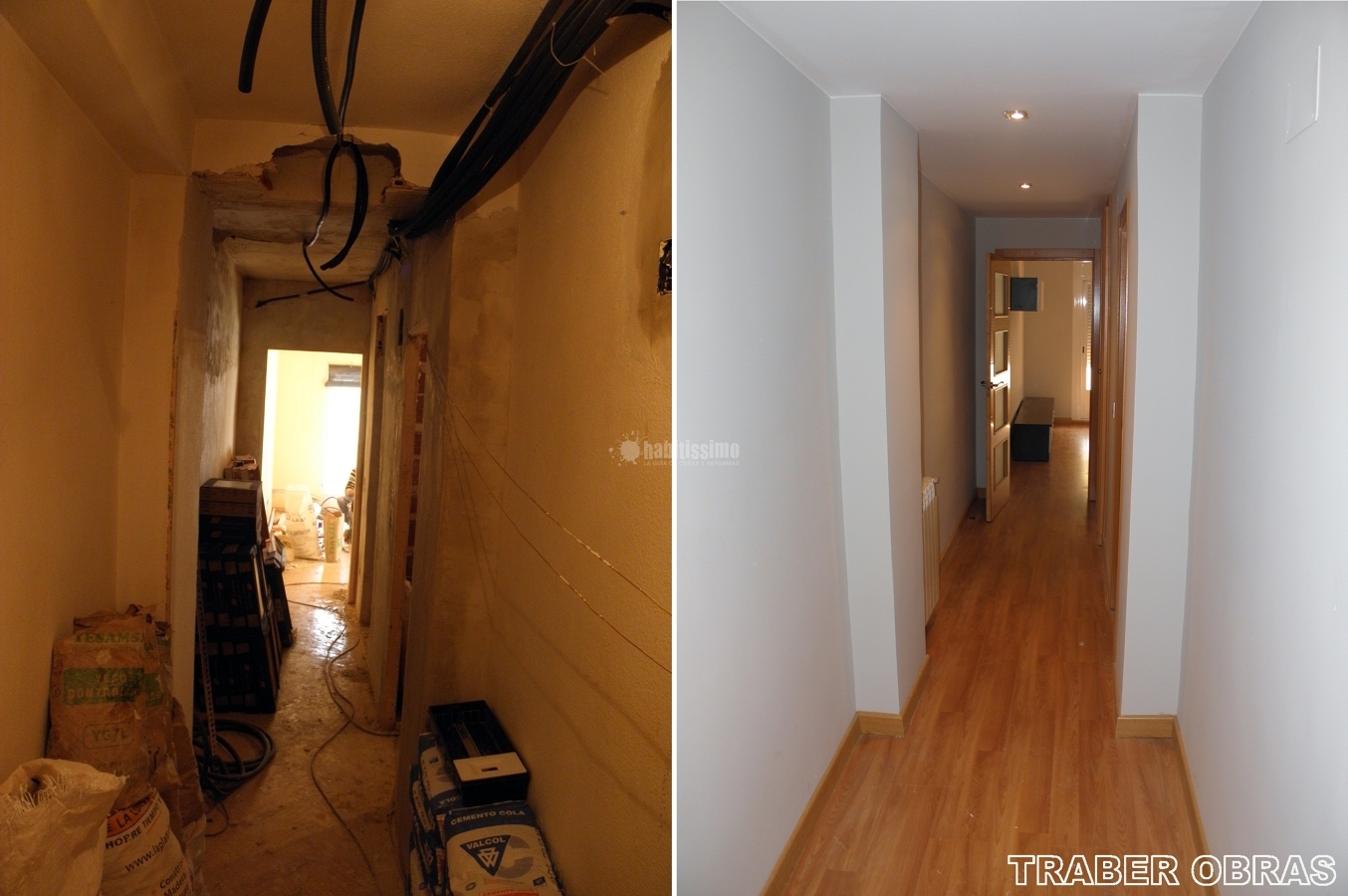 Año 2010. Reforma integral de vivienda por Traber Obras. Madrid, distrito Chamartin.