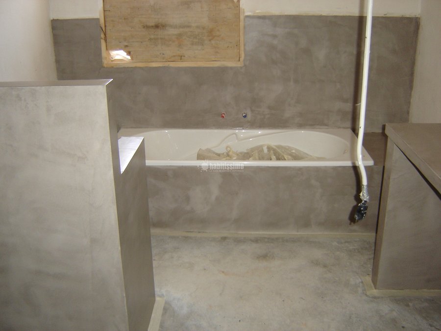 reforma con microcemento