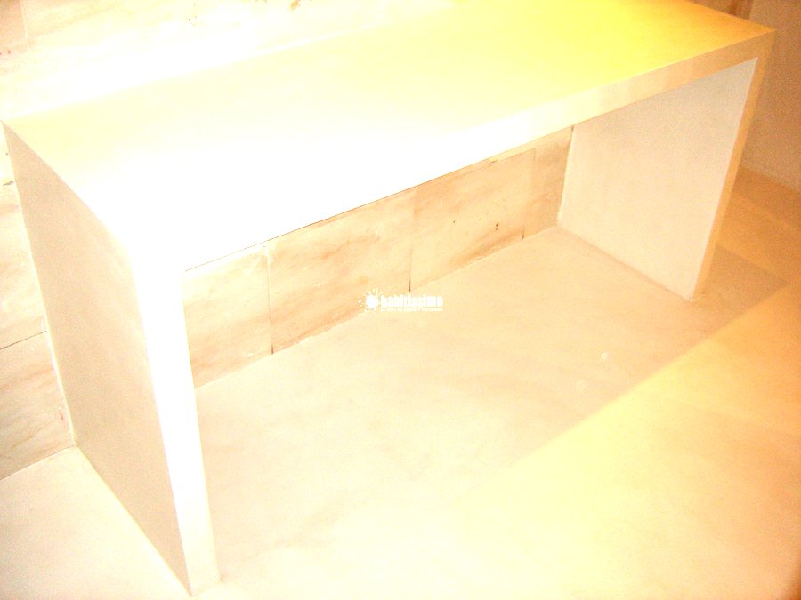 reforma con microcemento