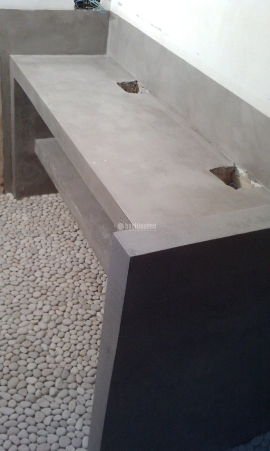 reforma con microcemento