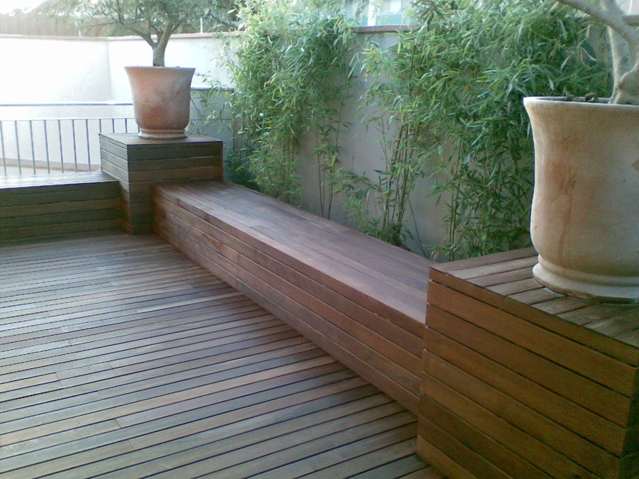 BANCOS DE MADERA TROPICAL