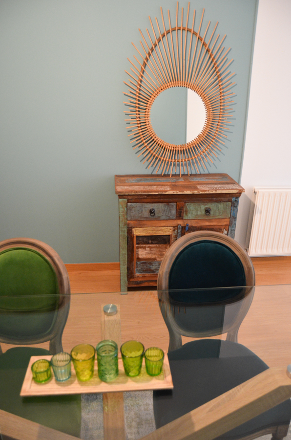 Salón-comedor Böho diseño