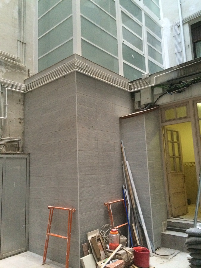 Ascensor por el patio interior