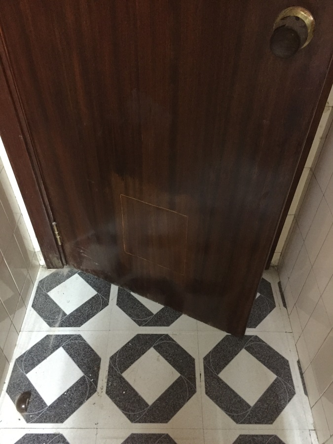 Puerta reparada