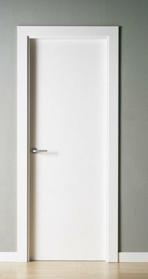 Puerta lisa blanca