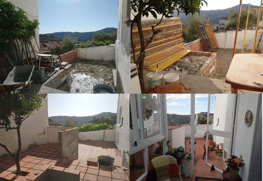 Reforma patio y terraza casa de pueblo