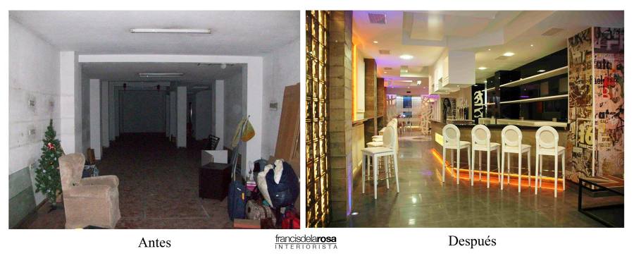 Antes y después Restaurante Némesis