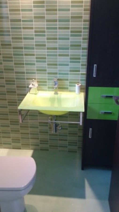 baño en verde