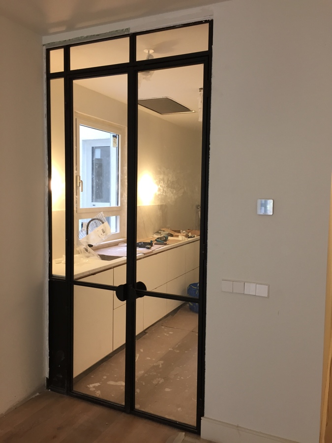 Mampara hierro cocina