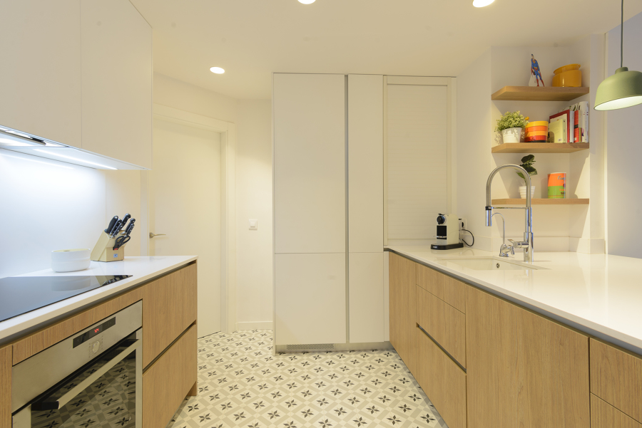 Cocina abierta moderna