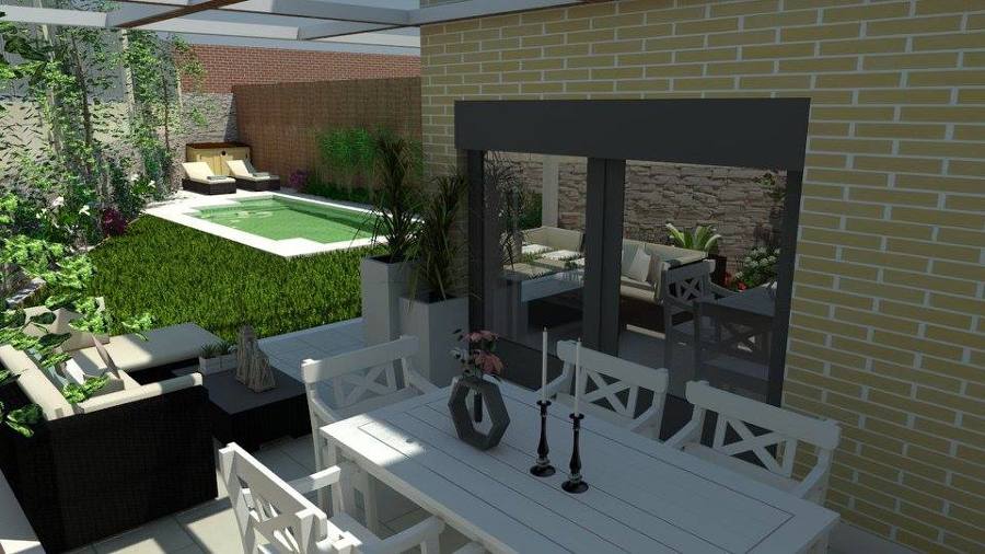 Diseño de jardin 3D