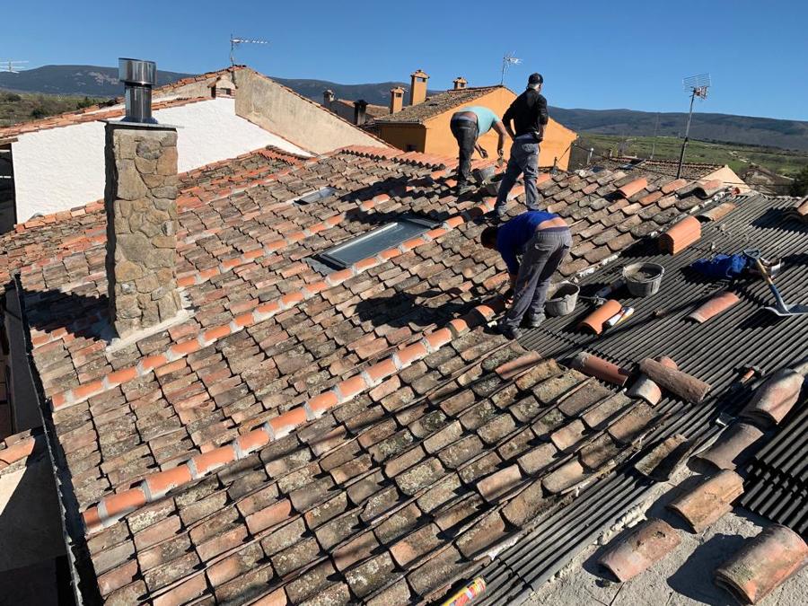 Colocación de tejado nuevo