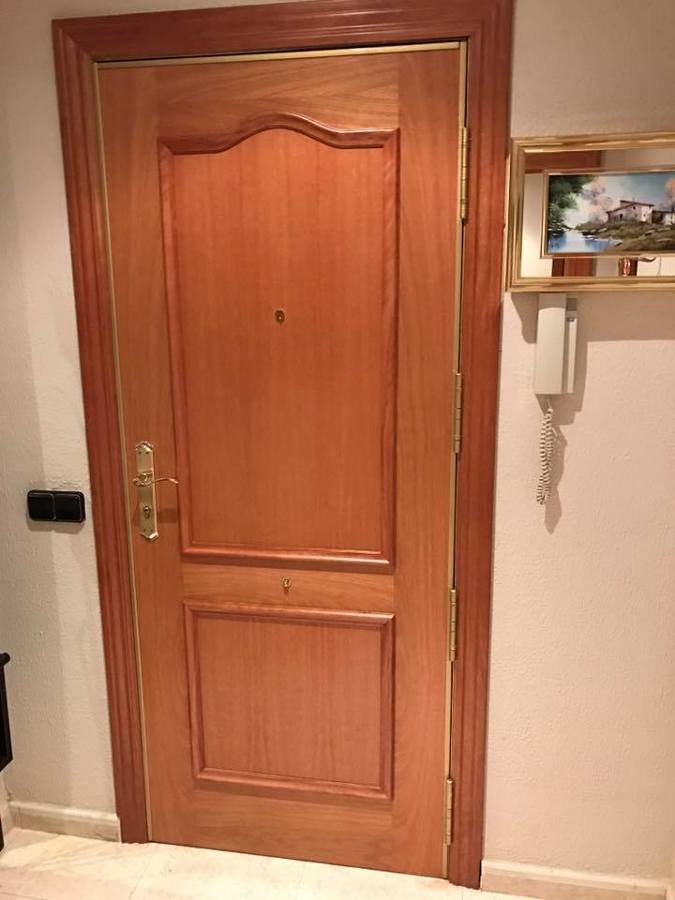 Puerta blindada vision trasera plafón provenzal sin tm