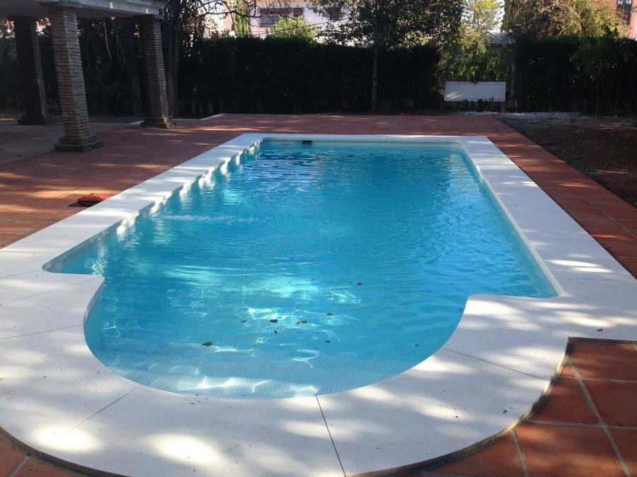 final de la constucción de la piscina