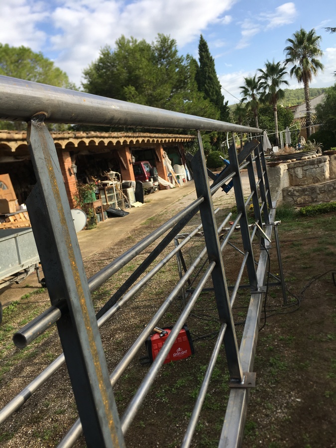 Barandilla estación sants bcn