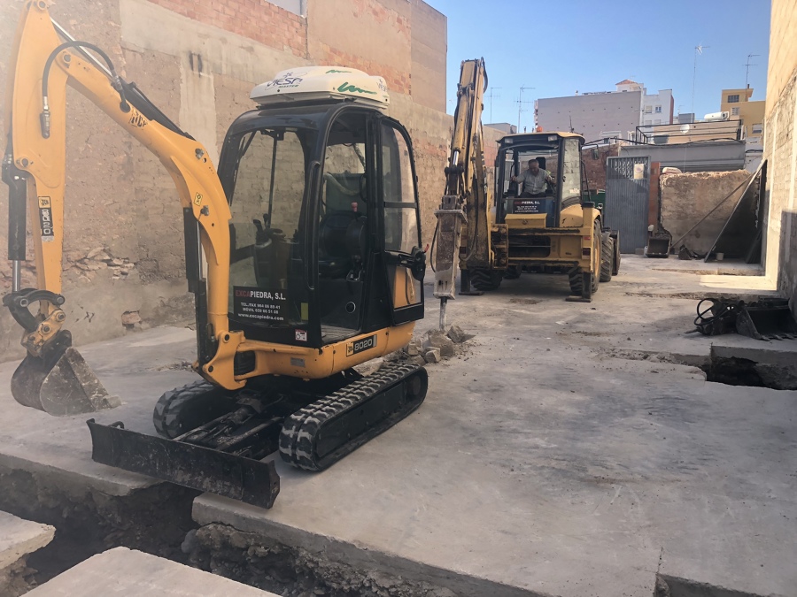 Cimentaciones en sitios reducidos