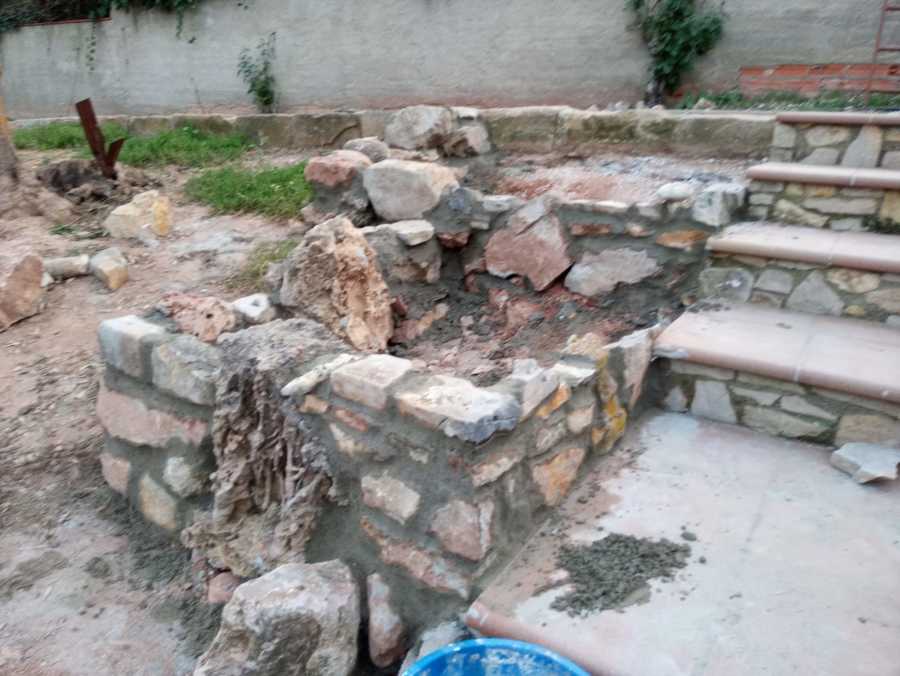 Construcción de una jardinera