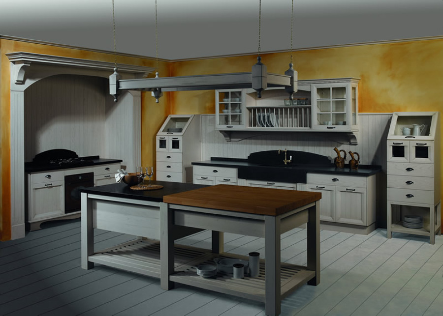 Cocina clásica madera lacada