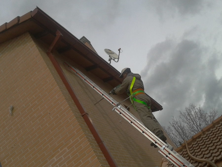Insuflado de lana mineral en fachada en chalet Tres Cantos