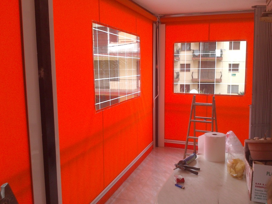 Cerramiento balcon con toldos