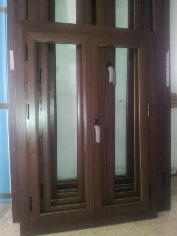 VENTANAS ALUMINIO NOGAL