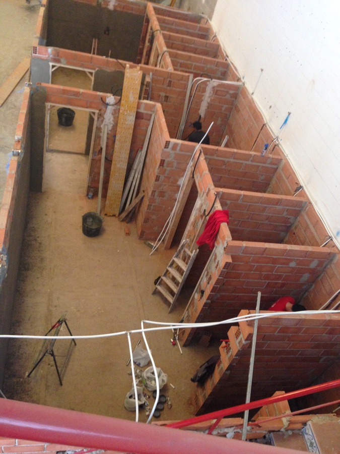 Construcción de vestuarios