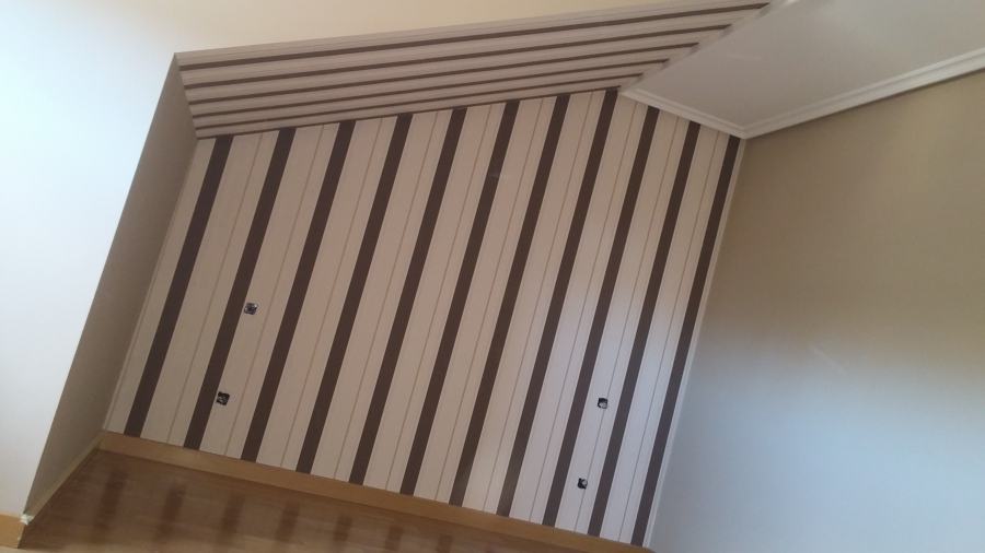 Pintado y colocación de papel