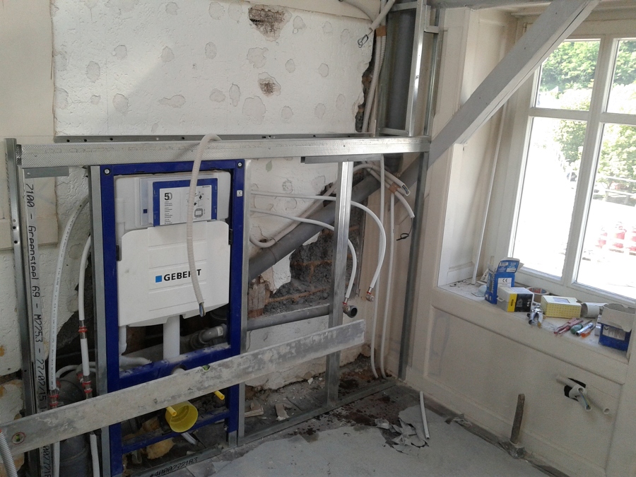 Instalación cuarto de baño, reforma en Luxemburgo. 