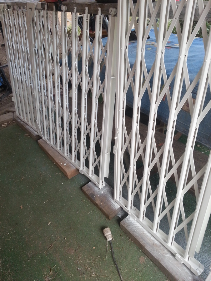 Pintar rejas plegables